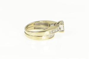 14K 1.75 Ctw Princess Diamond Engagement Set Ring White Gold