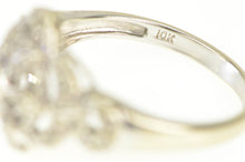 Load image into Gallery viewer, 10K 0.20 Ctw Pave Diamond Encrusted Engagement Ring White Gold
