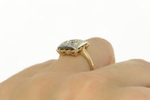Load image into Gallery viewer, 14K Art Deco 0.81 Ctw Diamond Square Engagement Ring Yellow Gold