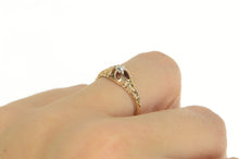 Load image into Gallery viewer, 14K 0.14 Ct Victorian Diamond Solitaire Engagement Ring Yellow Gold