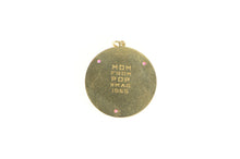 Load image into Gallery viewer, 14K Tomorrow Today Forever Heart Diamond 1960&#39;s Charm/Pendant Yellow Gold