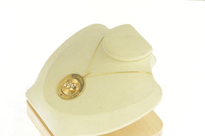 14K Tomorrow Today Forever Heart Diamond 1960's Charm/Pendant Yellow Gold