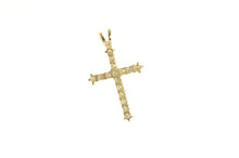 Load image into Gallery viewer, 10K 1.00 Ctw Diamond Cross Christian Faith Pendant Yellow Gold