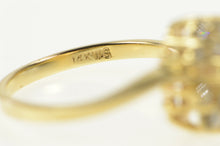 Load image into Gallery viewer, 14K 0.37 Ctw Natural Emerald Diamond Cluster Ring Yellow Gold