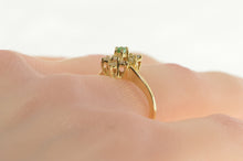 Load image into Gallery viewer, 14K 0.37 Ctw Natural Emerald Diamond Cluster Ring Yellow Gold
