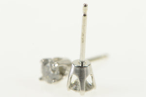 10K 0.40 Ctw Classic Diamond Solitaire Stud Earrings White Gold