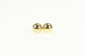 14K 5.9mm Classic Ball Sphere Round Stud Earrings Yellow Gold