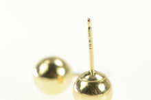 Load image into Gallery viewer, 14K 5.9mm Classic Ball Sphere Round Stud Earrings Yellow Gold
