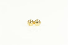 Load image into Gallery viewer, 14K 5.3mm Diamond Cut Flower Ball Round Stud Earrings Yellow Gold
