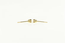 Load image into Gallery viewer, 14K Diamond Solitaire Simple Vintage Stud Earrings Yellow Gold