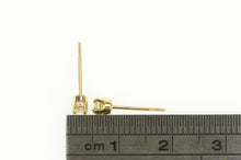 Load image into Gallery viewer, 14K Diamond Solitaire Simple Vintage Stud Earrings Yellow Gold
