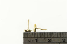 Load image into Gallery viewer, 14K High Relief Heart Love Symbol Stud Earrings Yellow Gold