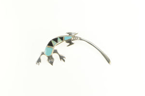 Sterling Silver Melissa Yazzie Navajo Native American Lizard Pin/Brooch