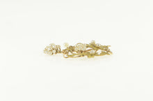 Load image into Gallery viewer, 10K Victorian Seed Pearl Oak Leaf Cluster Pendant Yellow Gold