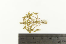 Load image into Gallery viewer, 10K Victorian Seed Pearl Oak Leaf Cluster Pendant Yellow Gold