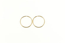 Load image into Gallery viewer, 14K Seamless Look 13.5mm Classic Simple Hoop Earrings Yellow Gold