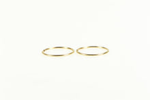 Load image into Gallery viewer, 14K Seamless Look 13.5mm Classic Simple Hoop Earrings Yellow Gold