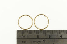 Load image into Gallery viewer, 14K Seamless Look 13.5mm Classic Simple Hoop Earrings Yellow Gold