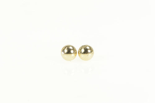 14K Classic Round Ball Simple Stud Earrings Yellow Gold