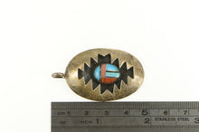 Load image into Gallery viewer, Sterling Silver Andrew Henry Native American Navajo Oval Pendant