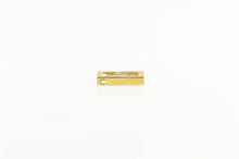 Load image into Gallery viewer, 14K Square Diamond Inset Geometric Vintage Pendant Yellow Gold