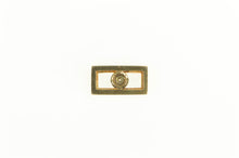 Load image into Gallery viewer, 14K Square Diamond Inset Geometric Vintage Pendant Yellow Gold