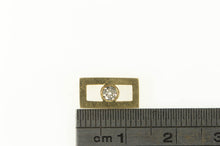 Load image into Gallery viewer, 14K Square Diamond Inset Geometric Vintage Pendant Yellow Gold