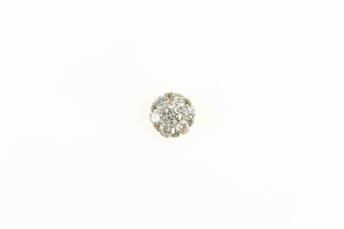 18K Jabel 0.24 Ctw Round Diamond Cluster Slide Pendant Yellow Gold