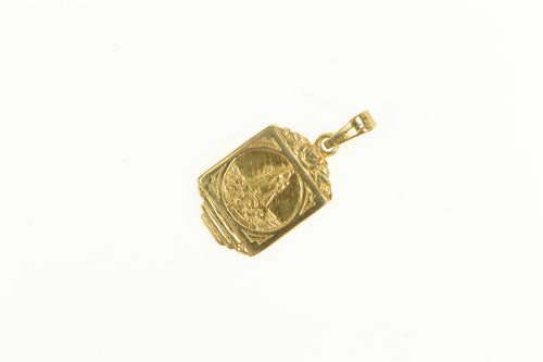 14K Virgin Mary Three Wise Men Christian Nativity Charm/Pendant Yellow Gold