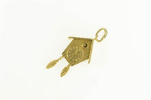 Load image into Gallery viewer, 18K 3D Articulated German Cuckoo Clock Charm/Pendant Yellow Gold