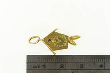 Load image into Gallery viewer, 18K 3D Articulated German Cuckoo Clock Charm/Pendant Yellow Gold