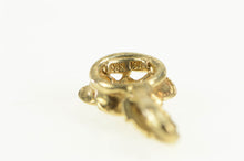 Load image into Gallery viewer, 10K Diamond Inset Rose Flower Romantic Pendant Yellow Gold