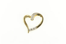 Load image into Gallery viewer, 10K Curvy Heart Love Symbol Classic Romantic Pendant Yellow Gold