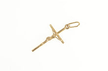 Load image into Gallery viewer, 14K Cross Crucifix Christian Faith Symbol Charm/Pendant Yellow Gold
