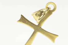 Load image into Gallery viewer, 14K Christian Faith Simple Cross Symbol Pendant Yellow Gold