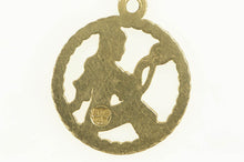 Load image into Gallery viewer, 14K Virgo Astrology Zodiac Sign Symbol Maiden Charm/Pendant Yellow Gold