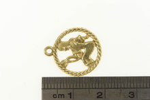 Load image into Gallery viewer, 14K Virgo Astrology Zodiac Sign Symbol Maiden Charm/Pendant Yellow Gold