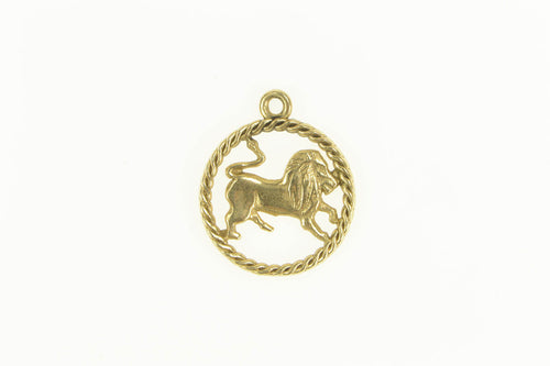 14K Leo Lion Astrology Zodiac Sign Symbol Charm/Pendant Yellow Gold