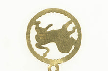 Load image into Gallery viewer, 14K Leo Lion Astrology Zodiac Sign Symbol Charm/Pendant Yellow Gold