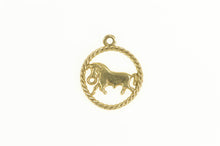 Load image into Gallery viewer, 14K Taurus Bull Astrology Zodiac Sign Symbol Charm/Pendant Yellow Gold