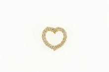 Load image into Gallery viewer, 14K Diamond Heart Love Symbol Classic Pendant Yellow Gold