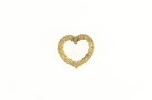 Load image into Gallery viewer, 14K Diamond Heart Love Symbol Classic Pendant Yellow Gold