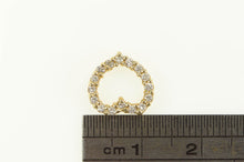 Load image into Gallery viewer, 14K Diamond Heart Love Symbol Classic Pendant Yellow Gold