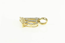 Load image into Gallery viewer, 10K 0.25 Ctw Diamond 100 Percent Symbol Charm/Pendant Yellow Gold