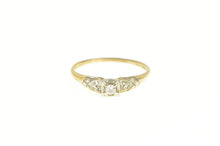 Load image into Gallery viewer, 14K 1940&#39;s Classic Diamond Three Stone Promise Ring Yellow Gold
