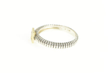 Load image into Gallery viewer, Sterling Silver 14K Gold Princess Citrine Twist Pattern Ring