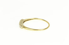 Load image into Gallery viewer, 14K 1950&#39;s Diamond Inset Blossom Wedding Band Ring Yellow Gold