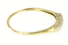 Load image into Gallery viewer, 14K 1950&#39;s Diamond Inset Blossom Wedding Band Ring Yellow Gold