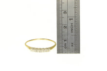 Load image into Gallery viewer, 14K 1950&#39;s Diamond Inset Blossom Wedding Band Ring Yellow Gold