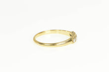 Load image into Gallery viewer, 18K Diamond Five Stone Stackable Wedding Band Ring Yellow Gold